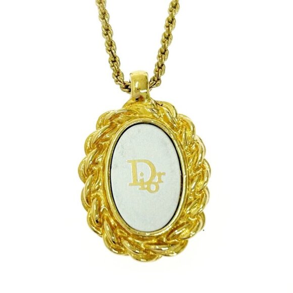 Christian Dior CD logo necklace gold GP | eBay Christian Dior GP Logo Necklace Gold Necklace